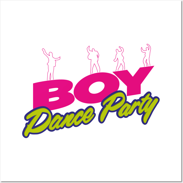 Boy Dance Party Wall Art by innercoma@gmail.com